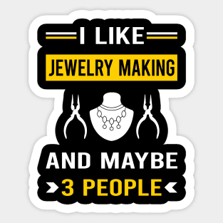 3 People Jewelry Jewellery Making Jeweler Sticker